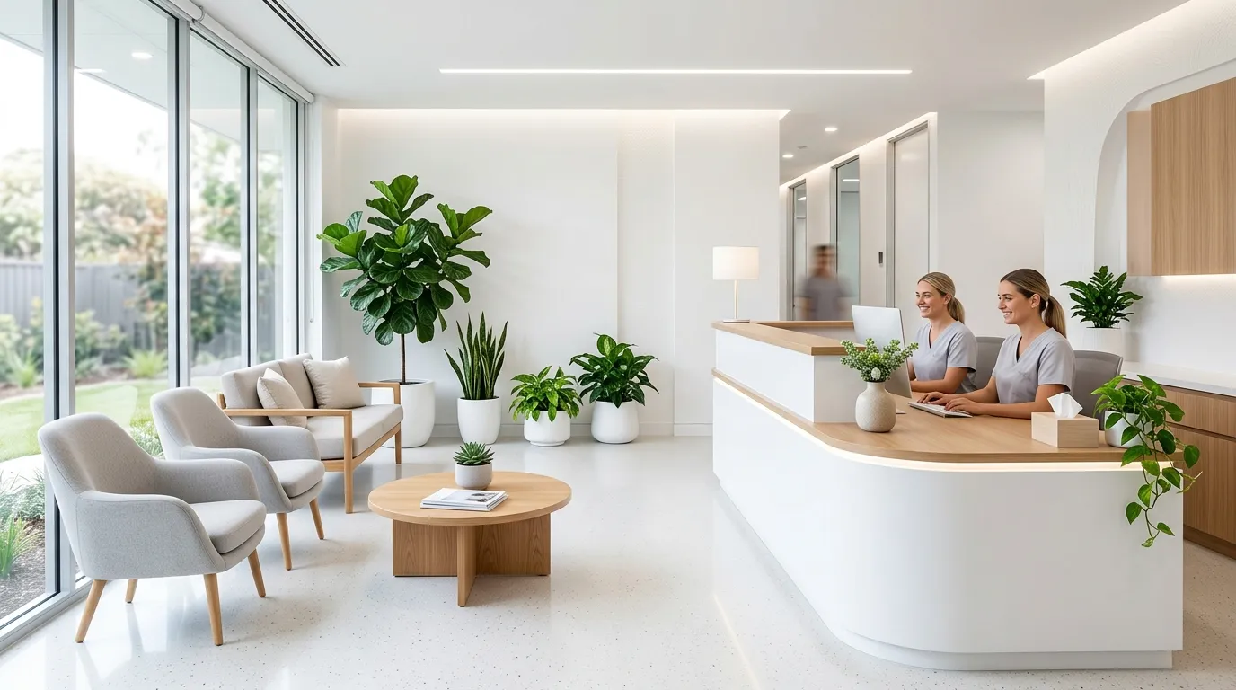 Modern dental office reception and patient billing area